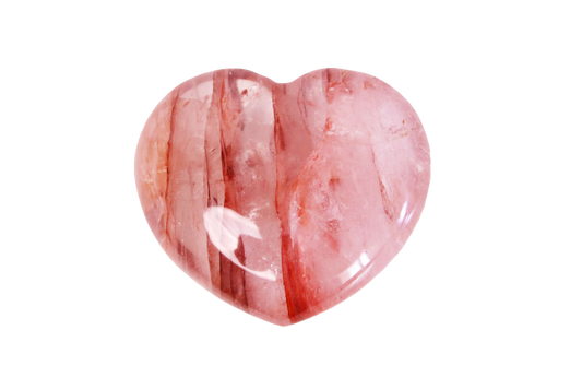 Fire Quartz Large Decorative Heart