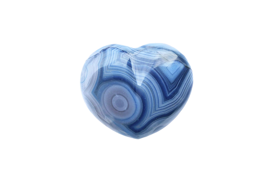 Blue Agate Decorative Heart