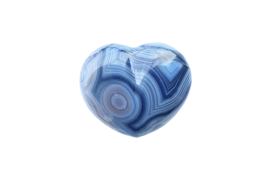 Blue Agate Decorative Heart. Luxury and modern home decor. Gift idea items