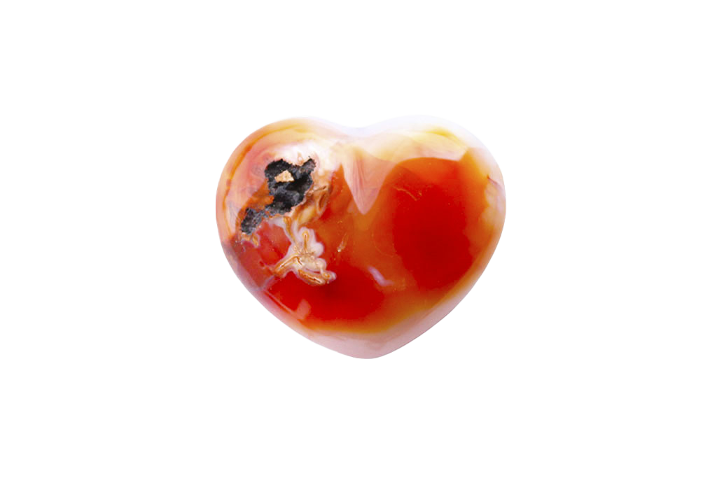 Carnelian Decorative Heart. Luxury and modern home decor. Gift idea items