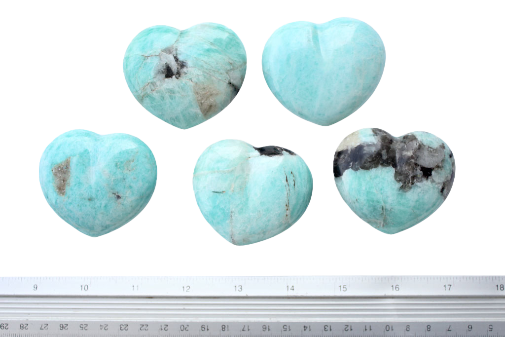 Amazonite Decorative Heart. Luxury and modern home decor. Gift idea items