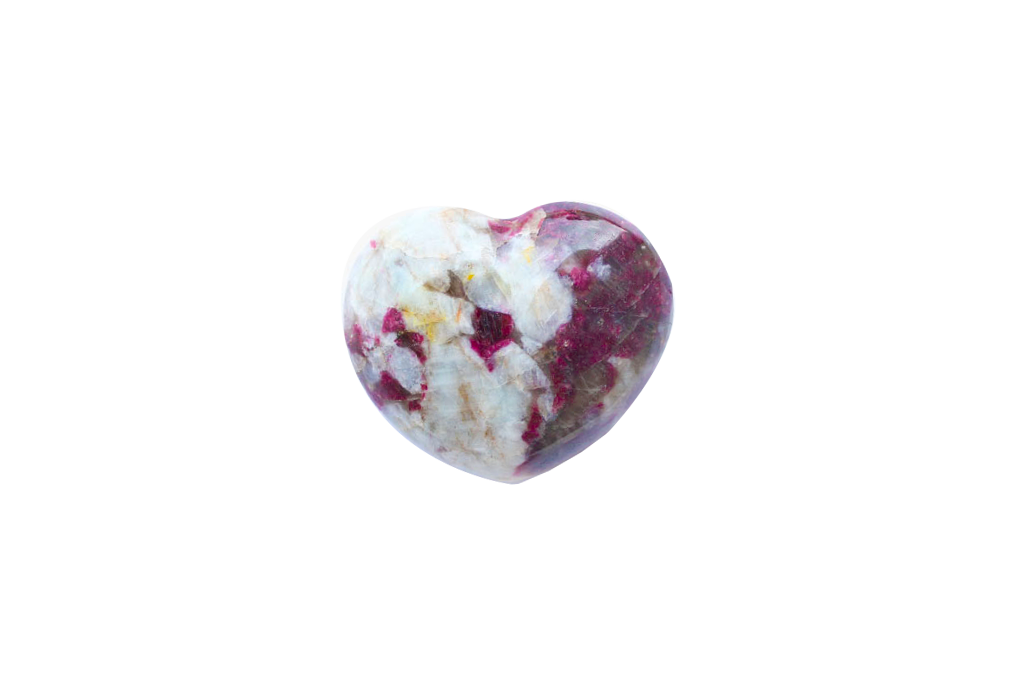 Ruby Tourmaline Handmade Jewelry Heart Carvings. Gift or Decorative items