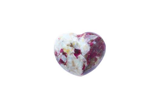 Ruby Tourmaline Handmade Jewelry Heart Carvings. Gift or Decorative items