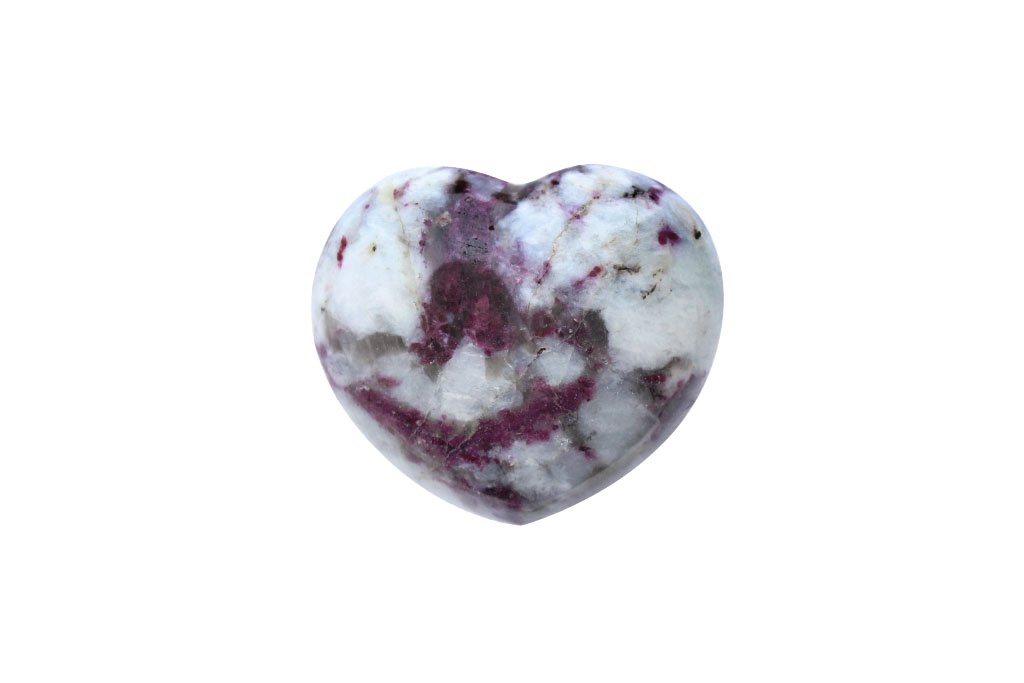 Ruby Tourmaline Decorative Heart