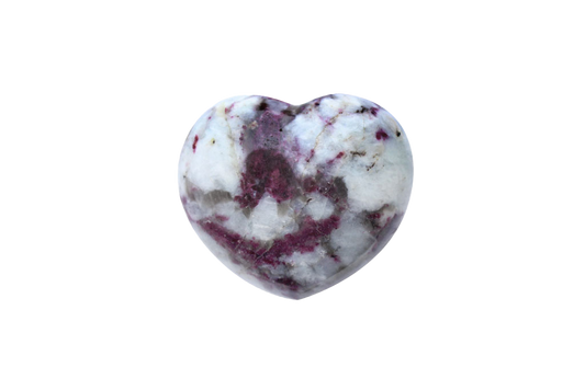 Ruby Tourmaline Decorative Heart. Luxury and modern home decor. Gift idea items