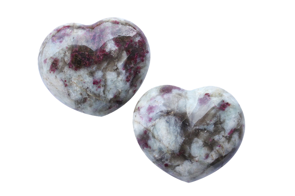 Ruby Tourmaline Decorative Heart