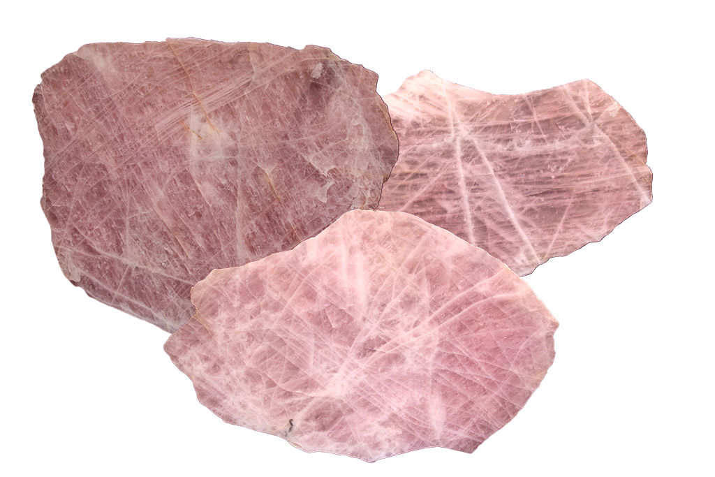 Rose Quartz Slices
