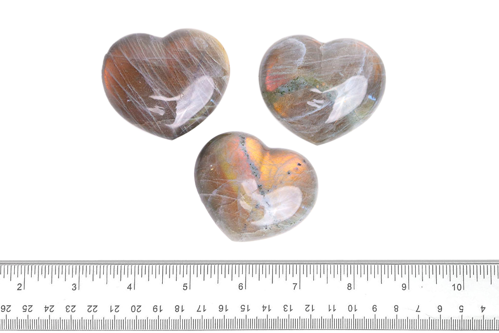Labradorite - Fire - Decorative Heart