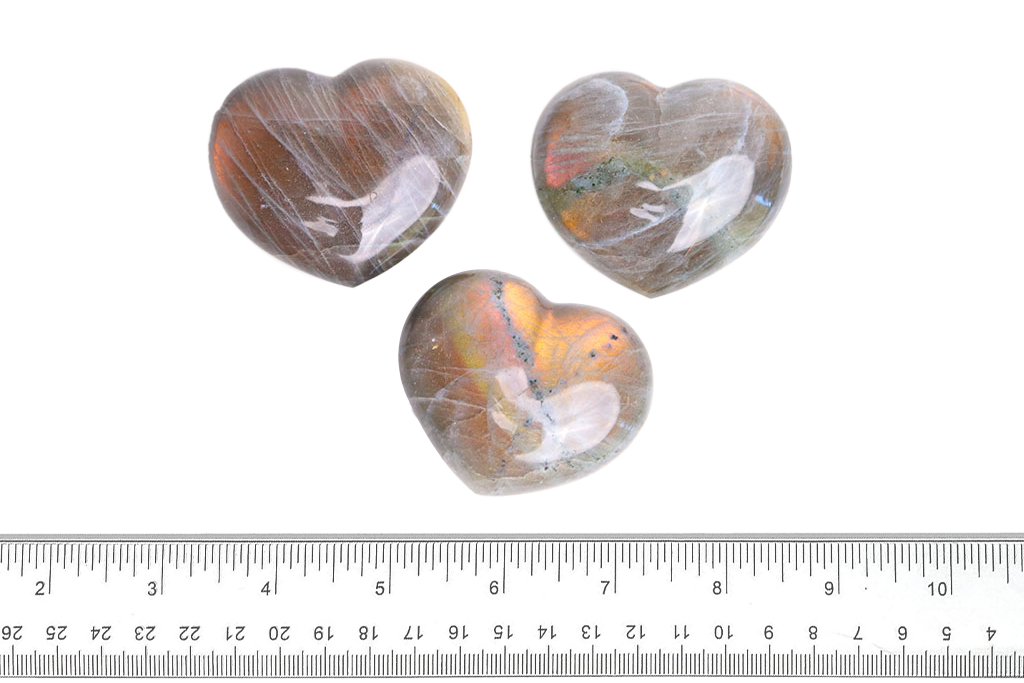 Fire Labradorite Decorative Heart. Luxury and modern home decor. Gift idea items