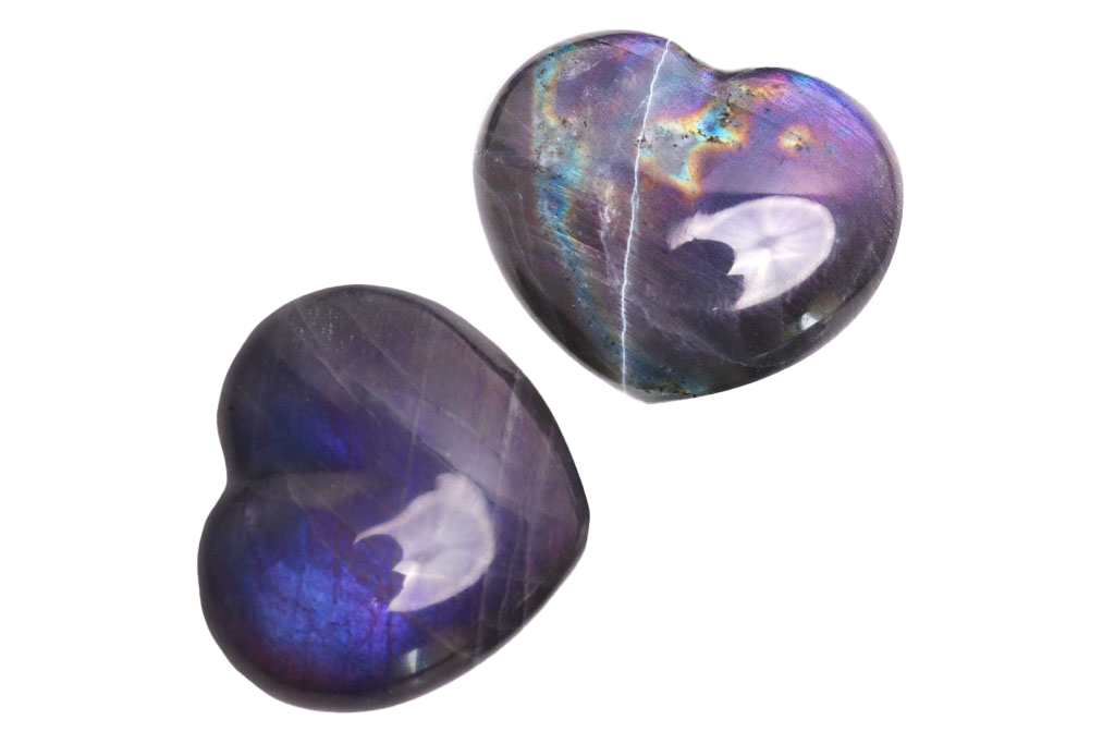 Labradorite - Purple - Decorative Heart