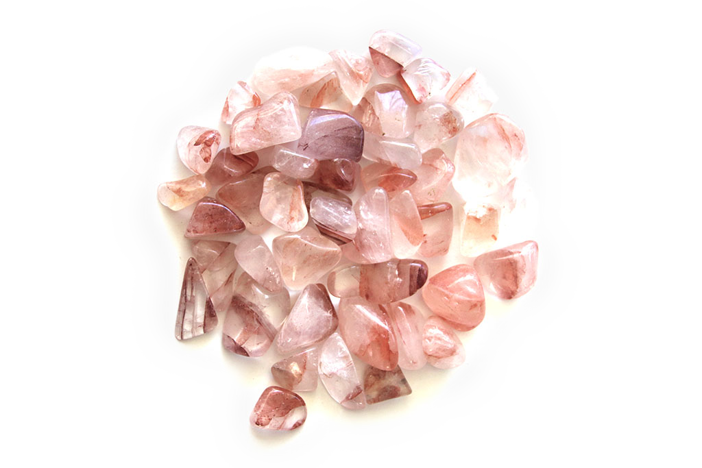 Fire Quartz Tumble Stones. Interior home decoration. Luxury Modern decoration