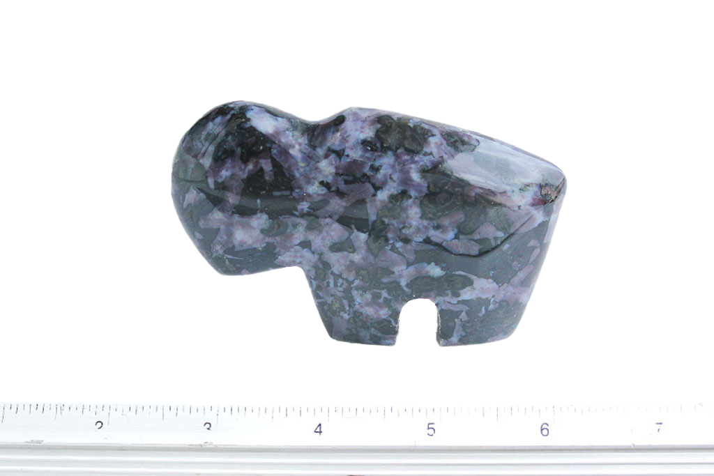 Indigo Gabbro Buffalo Carvings