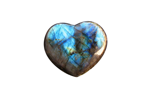 Labradorite - Electric Midnight - Decorative Heart