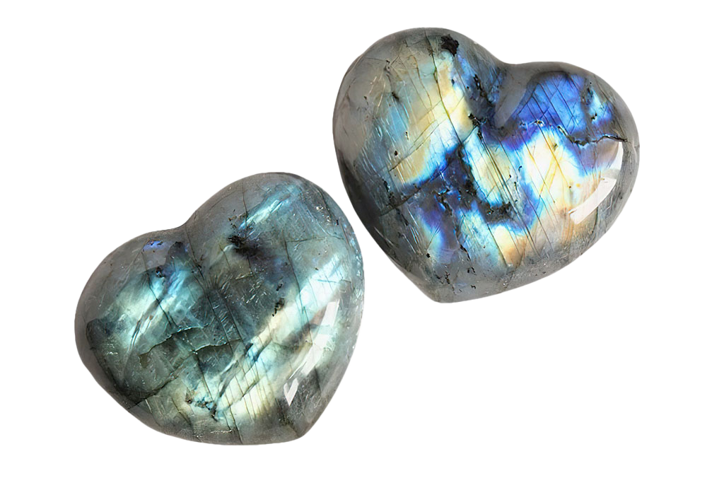 Labradorite - Electric Midnight - Decorative Heart