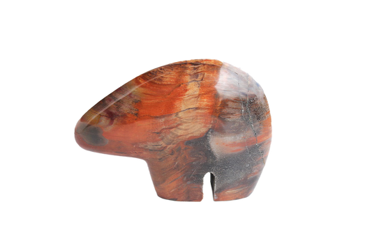 Gem Decor® Handmade Petrified Wood Bear Carvings - Luxury Decoration and gift