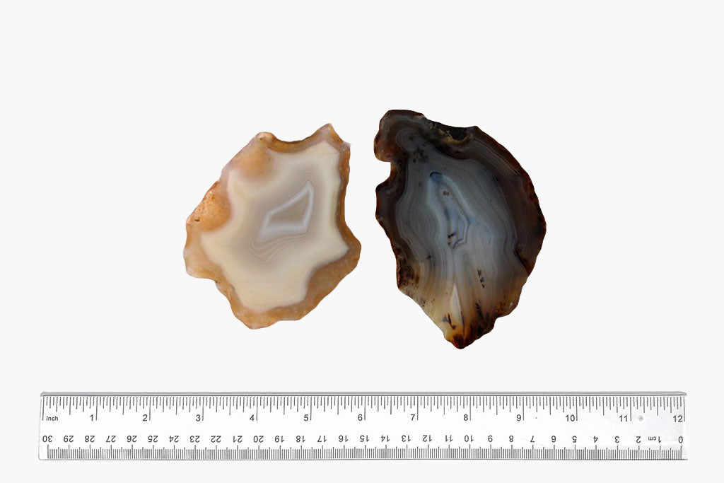 Agate Polished One Face - 1 lb Bag