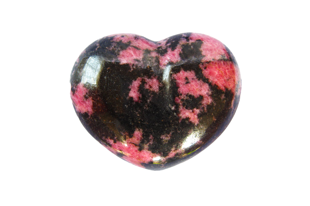 Rhodonite Heart Carvings. Luxury and modern home decor. Gift idea items