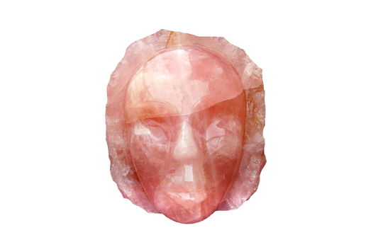 Rose Quartz Face Carvings