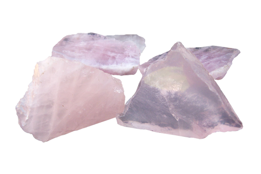 Rose Quartz Polished One Face - 1 lb Bag