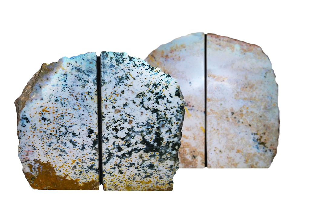 Sea Jasper Bookends