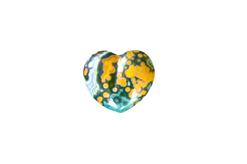 Sea Jasper Handmade Jewelry Heart Carvings. Gift or Decorative items
