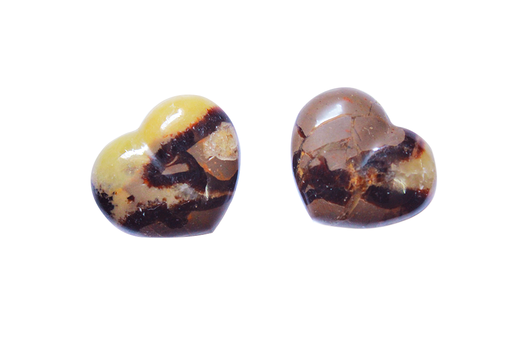 Septarian Handmade Jewelry Heart Carvings. Gift or Decorative items