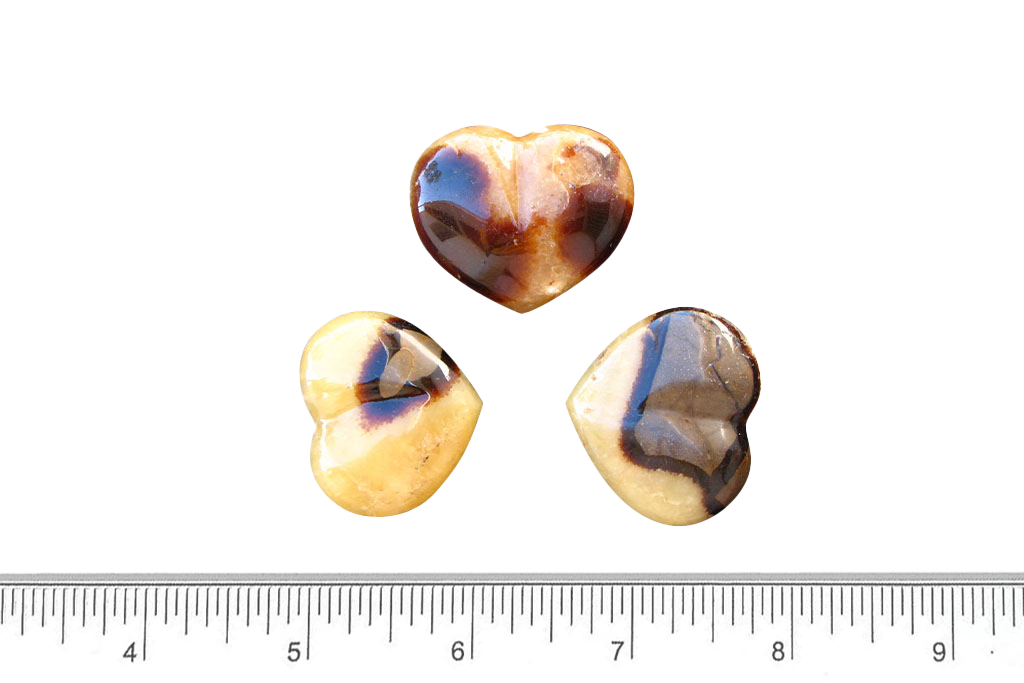 Septarian Handmade Jewelry Heart Carvings. Gift or Decorative items