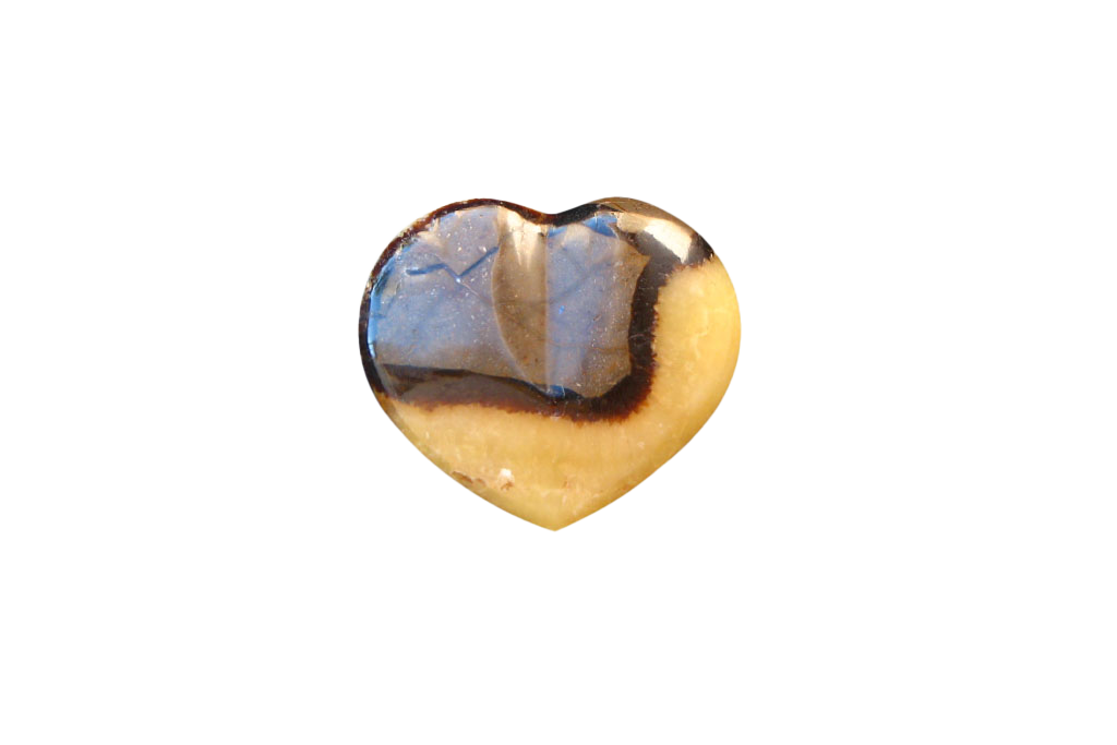 Septarian Handmade Jewelry Heart Carvings. Gift or Decorative items