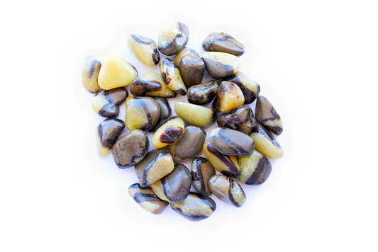 Septarian Tumble Stones. Interior home decoration. Luxury Modern decoration