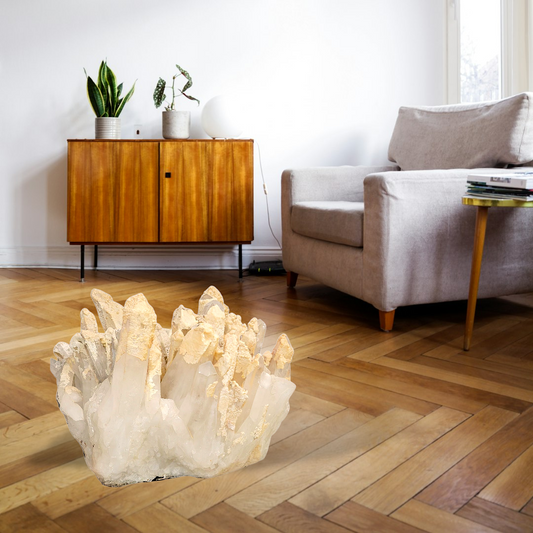 Large Quartz Cluster Statement Piece