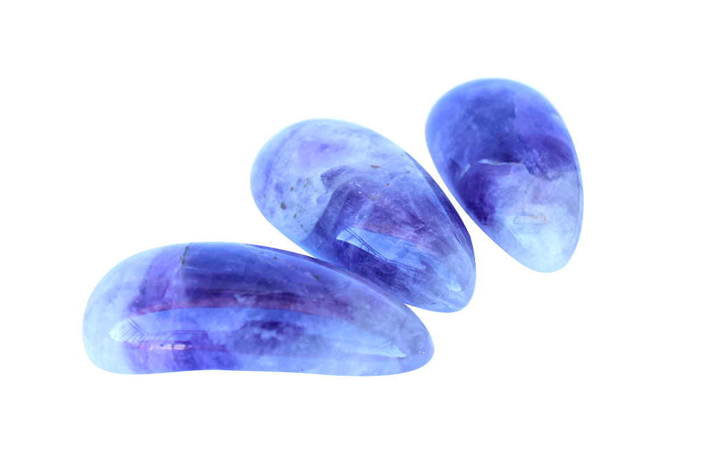 Banded Amethyst Round Massage Tool