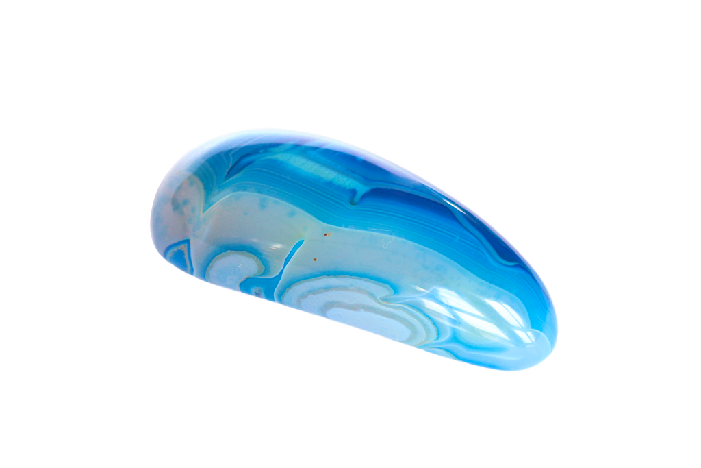 Blue Agate Round Massage Tool