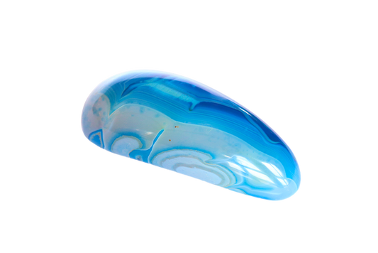 Blue Agate Round Massage Tool