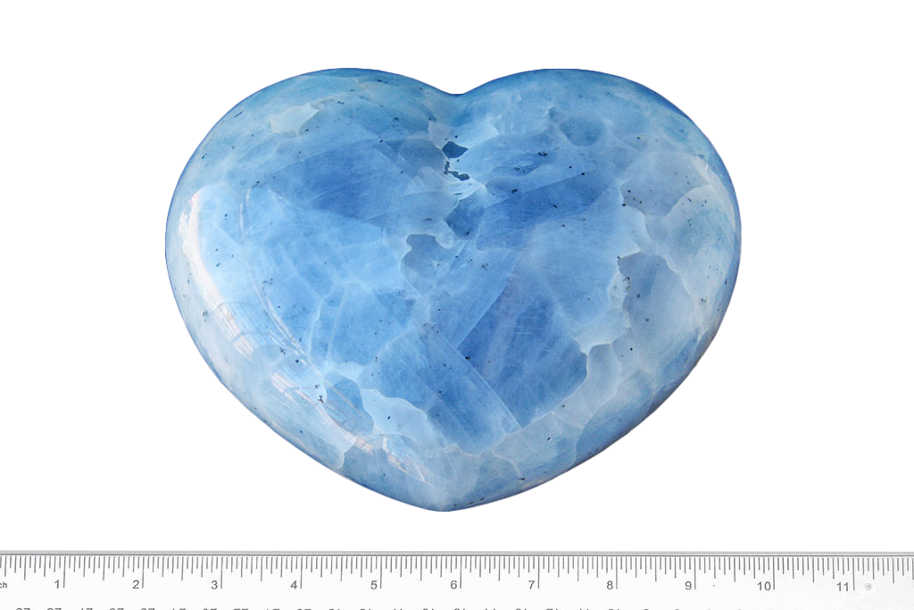 Blue Calcite Large Heart carvings. Luxury Home Decor. Gift item