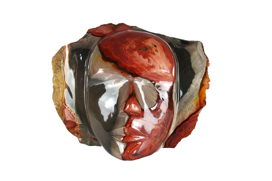 Desert Jasper Face Carvings. Luxury Modern Interior Decoration