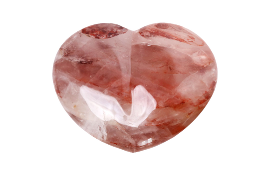 Fire Quartz Large Heart carvings. Luxury Home Decor. Gift item