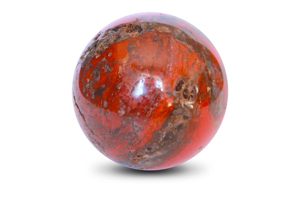 Hand Polished Chestnut Jasper Spheres