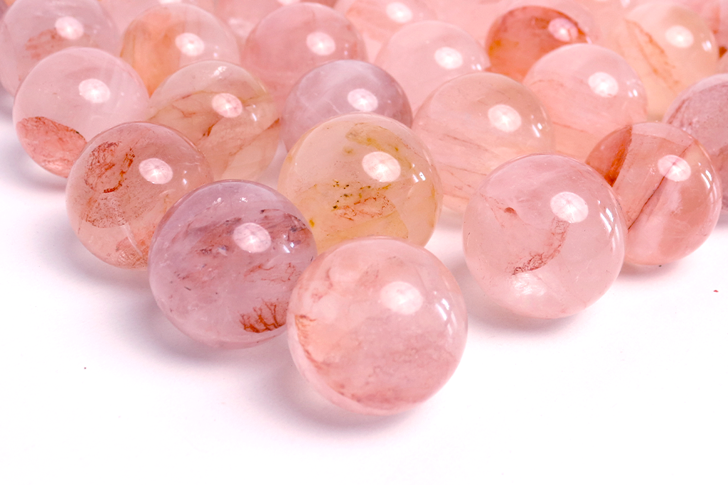 Fire Quartz Spheres