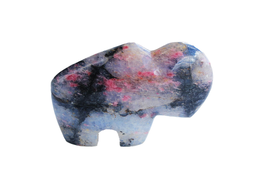 Gem Decor® Rhodonite Buffalo Carvings - Luxury Decoration and gift