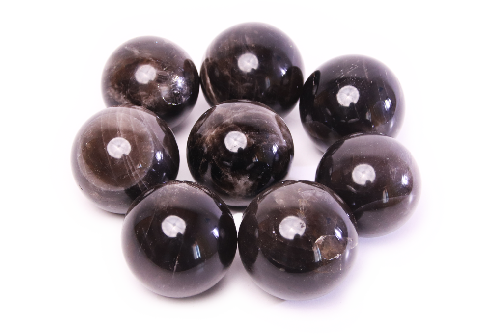 Smoky Quartz Hand Polished Spheres