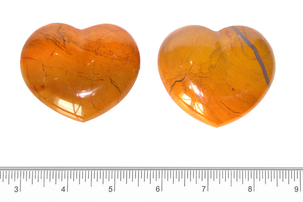 Yellow Jasper Decorative Heart