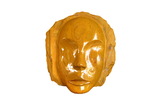 Zebradorite Face Carvings. Luxury Modern Interior Decoration
