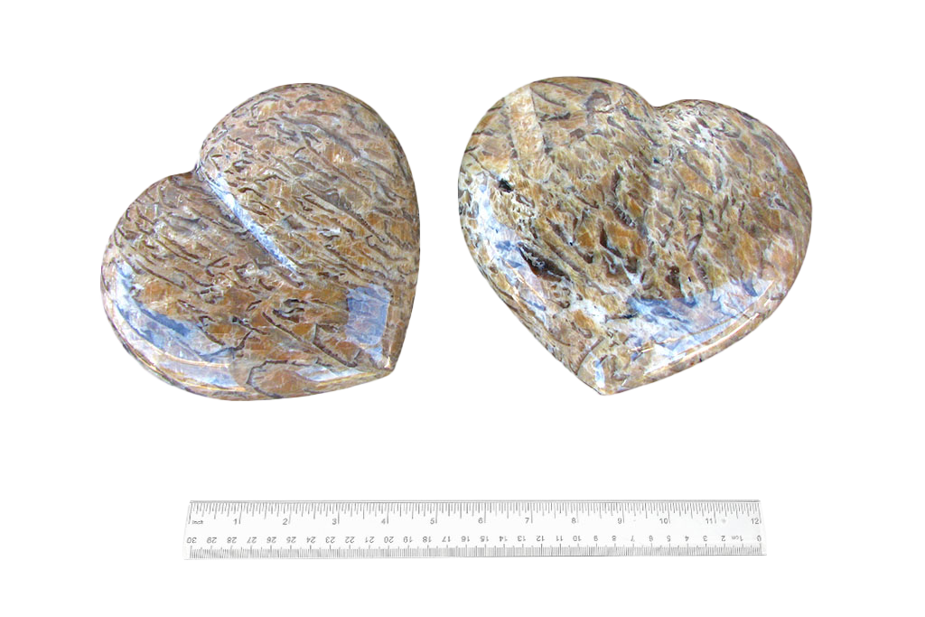 Zebradorite Large Heart carvings. Luxury Home Decor. Gift item