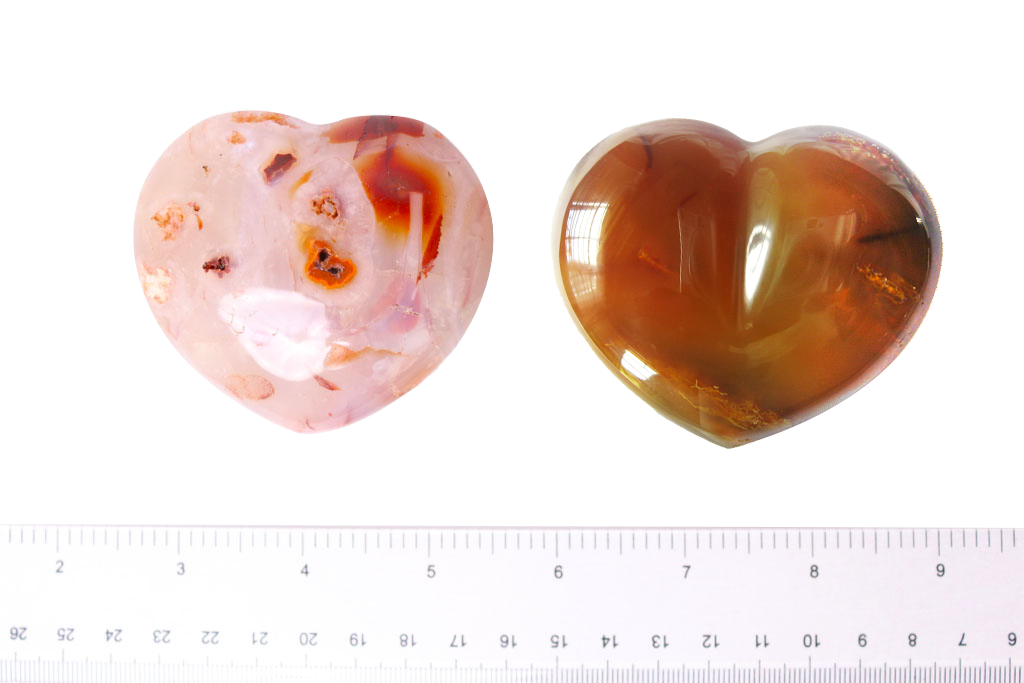 Carnelian Large Decorative Heart, 2.5 in, 200 g