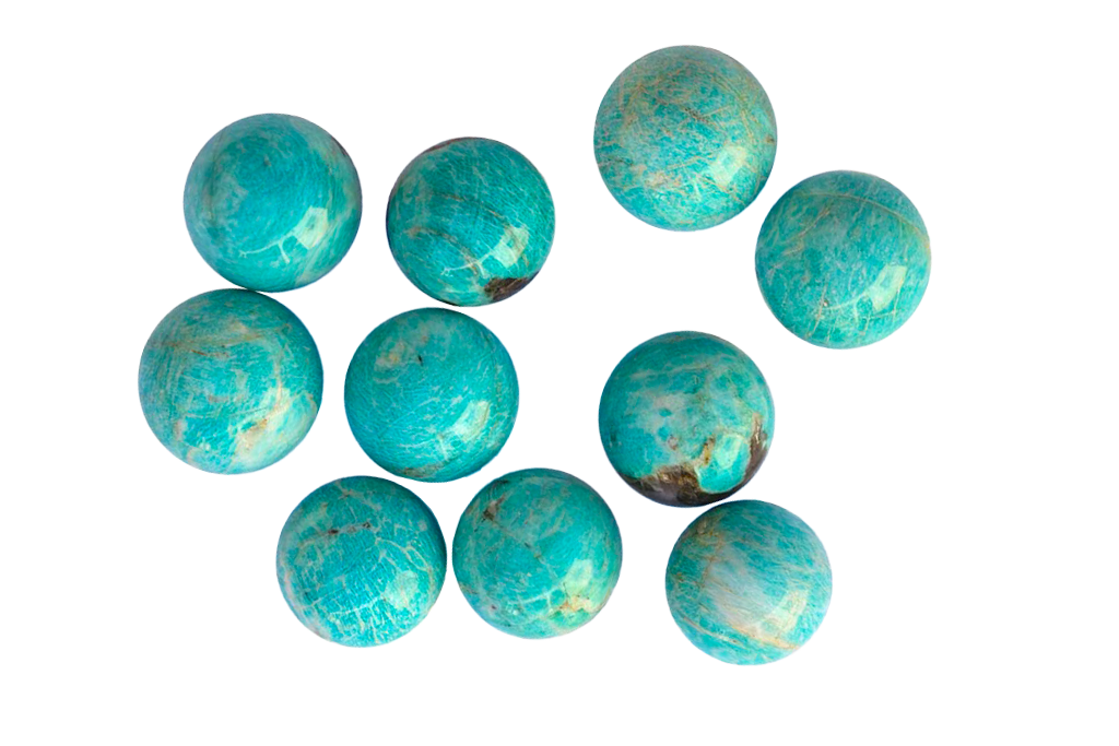 Hand Polished Amazonite Spheres