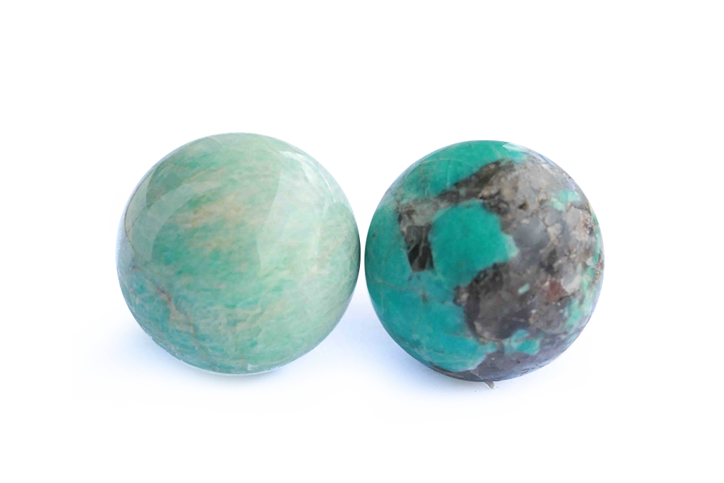 Hand Polished Amazonite Spheres