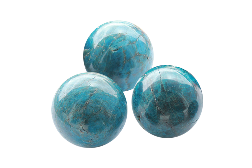 Hand Polished Apatite Spheres