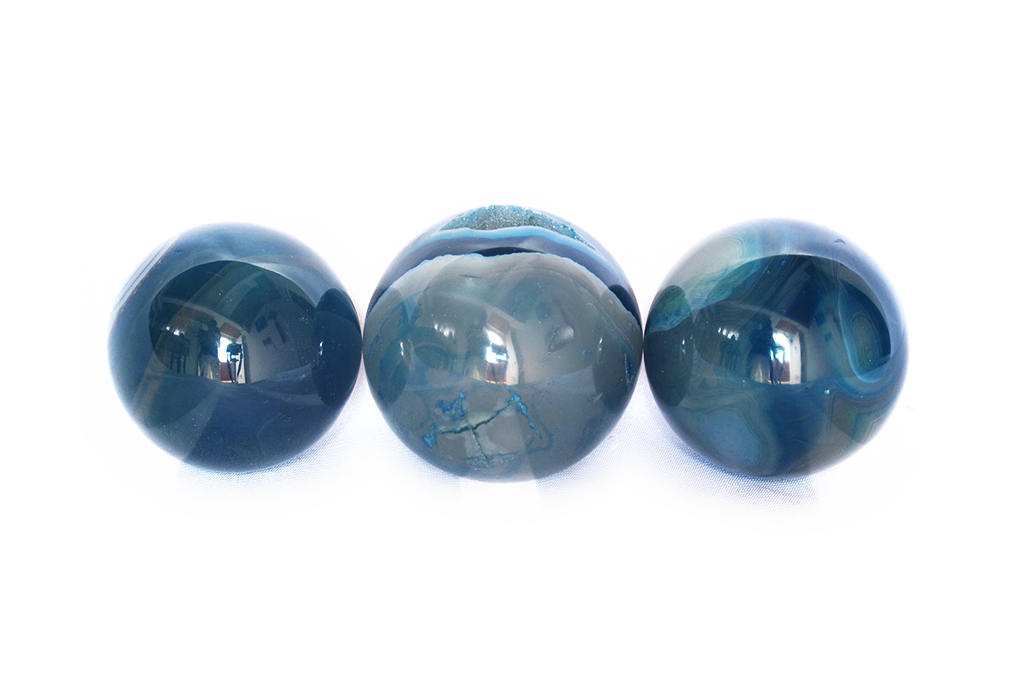 Blue Agate Spheres