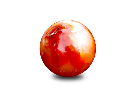 Hand Polished Carnelian Sphere