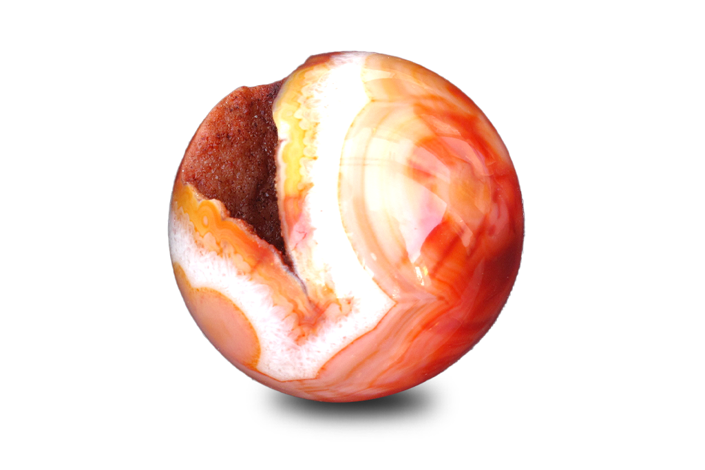 Hand Polished Carnelian Sphere